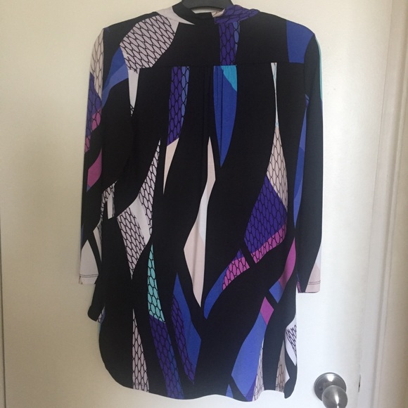 BIANCA NYGARD Long Sleeve V-neck Blouse - Picture 2 of 4